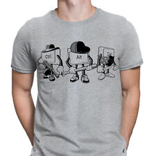 Computer Mafia Funny Humor Gaming Gamer Retro Mens T-Shirts Tee Top #D