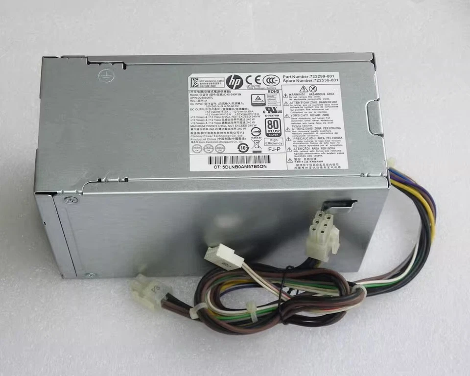 For HP Desktop PS-4241-2HF D12-240P3B 722299-001 722536-001 Power Supply 240W - Image 1 of 1