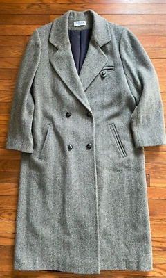 NOVO Casaco Gancho Antigo Tamanho XL JG 24 p2p 49 Comprimento Lã Chevron Fabricado nos EUA - Imagem 1 de 4