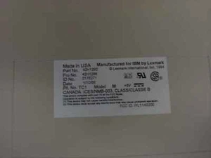 42H1292, 42H1296 IBM PS/2 KEYBOARD - Picture 1 of 6