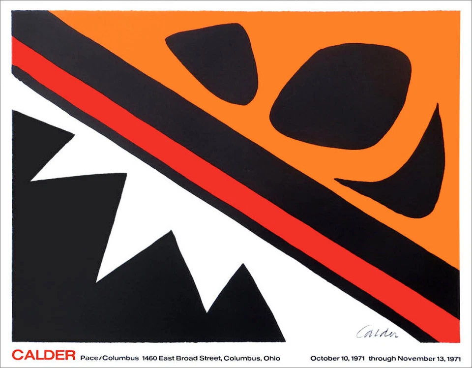 Alexander Calder La Grenouille et la Scie Litografía Original 1971 25 x 32-1/2 Foto 1 de 1