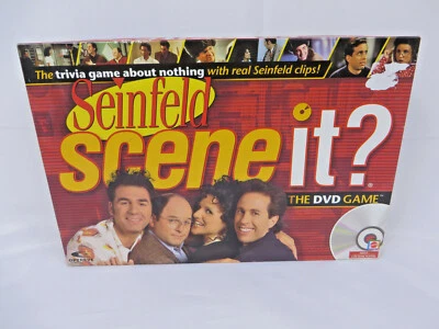 Scene It Seinfeld Trivia DVD Board Game Mattel 2008 100% Complete - Image 1 of 4