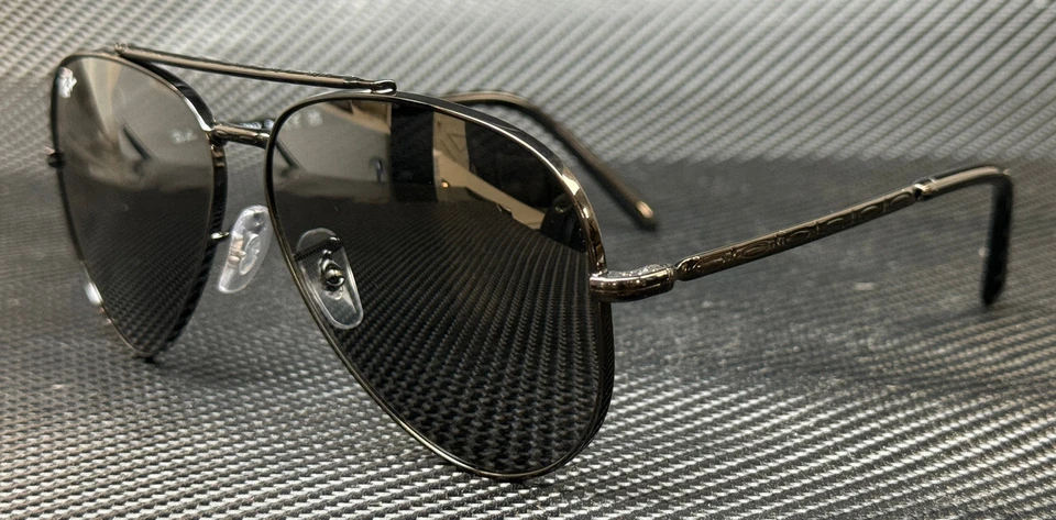 Очки солнцезащитные RAY BAN RB3625 002 B1 черные серые унисекс новые авиаторские 62 мм - Изображение 1 из 4