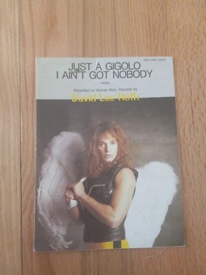 DAVID LEE ROTH Sheet Music JUST A GIGOLO I AIN'T GOT NOBODY 1985 Piano Guitar - Image 1 of 3