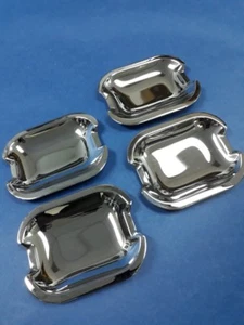 4 PCS Stainless Door Handle Shells Mercedes Benz 1986-1993 W201 & 1985-1995 W124 - Picture 1 of 3