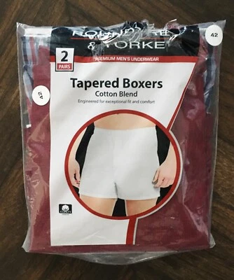 Nuevo Roundtree & Yorke Paquete de 2 Boxers Cónicos a Cuadros Mezcla de Algodón Ropa Interior Nuevo Foto 1 de 2