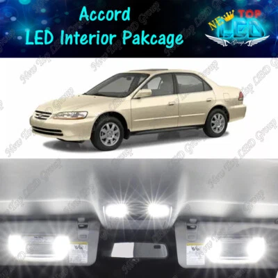 14x Luces interiores LED blancas mapa domo puerta maletero para Honda Accord 1998-2002 Foto 1 de 4