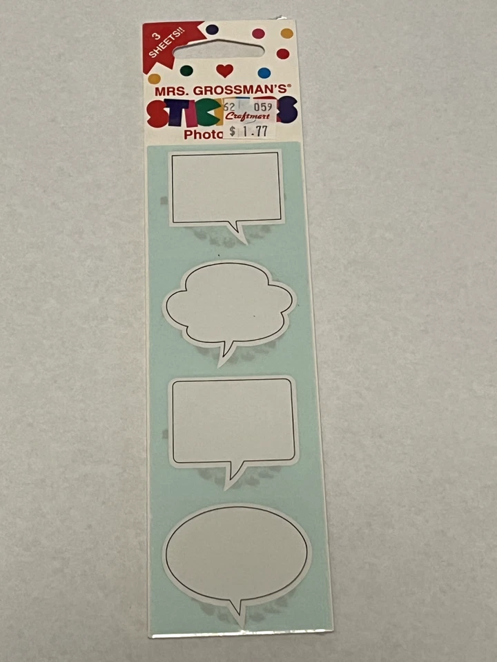 Mrs. Grossman's Vintage Stickers YOUR CHOICE Flower Dolphin Cow Hummingbird Fish - Image 1 of 1