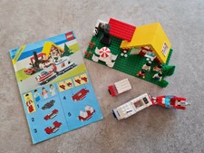 LEGO 6388 Ferienhaus, Haus mit Caravan und Boot - gebraucht, inkl. Bauanleitung