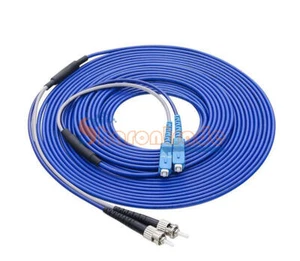 150M Blindé Câble Sc UPC Pour St Sm 9/125 Duplex Fibre Optique Brassage Cordon - Bild 1 von 5