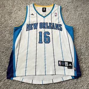 NBA JERSEY NEW ORLEANS HORNETS PEJA STOJAKOVIC ADIDAS SWINGMAN M Mens Rare Home - Picture 1 of 12