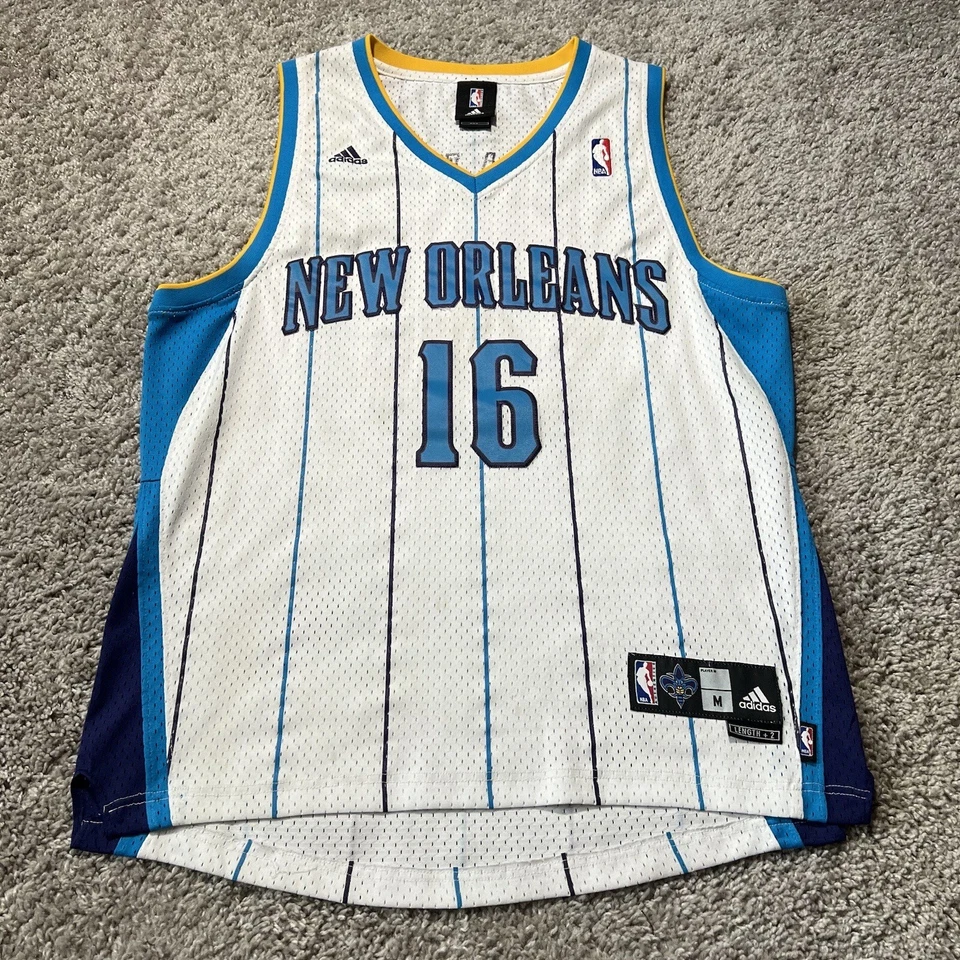 NBA JERSEY NEW ORLEANS HORNETS PEJA STOJAKOVIC ADIDAS SWINGMAN M Mens Rare Home - Изображение 1 из 4