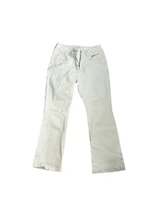 Riders by Lee Off White Jeans Womens Size 14 Petite Stretch Straight Leg - Picture 1 of 6