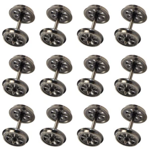 12pcs HO Scale 1:87 38" Metal Spoke DC Wheels for Model Trains HP1487 - Picture 1 of 5