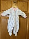 By30 Vintage Babygro One Piece Floral Footed Outfit Baby Clothes Size Large
