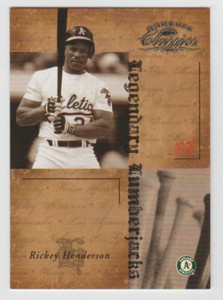 RICKEY HENDERSON 2004 Donruss Classics LEGENDARY LUMBERJACKS #LB-42 SP 0513/1000