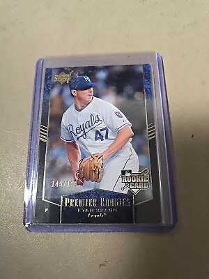 2007 RYAN BRAUN UPPER DECK PREMIER  ROOKIE CARD. KANSAS CITY ROYALS. 145/199. - Image 1 of 2