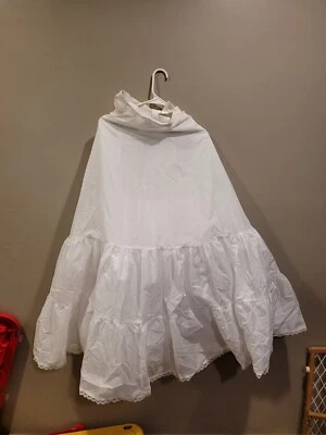 Enagua nupcial vintage de tul cintura alta sin cordones talla 4 Foto 1 de 4