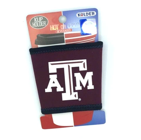 TEXAS A&M AGGIES KUP - CUP HOLDER KOOZIE COOLER SLEEVE FREE SHIP Cover