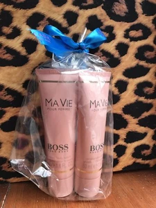 Hugo Boss Ma vie 2x50ml Perfumed Body Lotion & Perfume Vials Set Women Gift - Picture 1 of 8