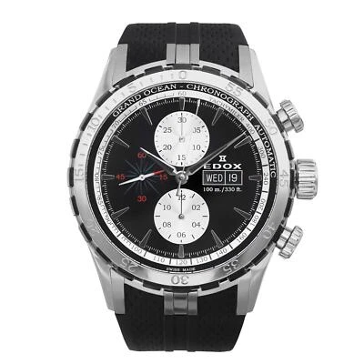 Reloj automático para hombre Edox Grand Ocean 48 mm esfera negra 01121 357NCA NIN Foto 1 de 4