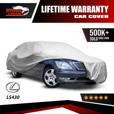 Cubierta de coche impermeable de 4 capas para Lexus Ls430 2001 2002 2003 2004 2005 2006 Foto 1 de 4