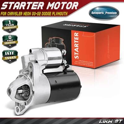 Motor De Arranque Para Chrysler Neon 2000-2002 Dodge Plymouth 2.0L 1.1KW/12V CW 8T Foto 1 de 4