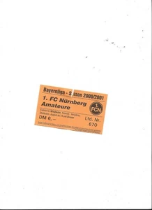 Sammler Ticket: 1.FC Nürnberg / Amateure Saison 2000 / 2001 - Club, FCN Amas - Bild 1 von 1