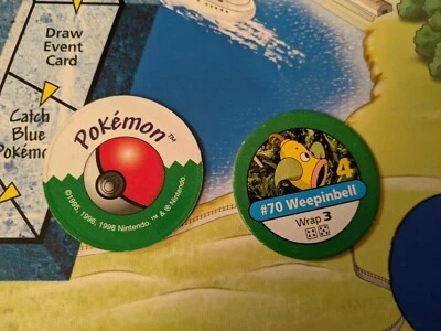 1999 年 Pokemon Master 教练棋盘游戏替换零件 U 选择 POG 卡令牌   — 第 1/4 张图片