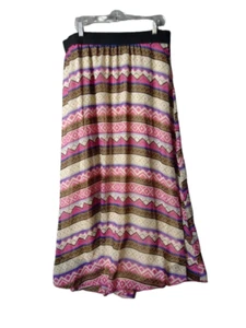 Falda Forrada Lularoe Lucy Multicolor Rayas Geométricas Talla 2Xl Cintura Elástica - Imagen 1 de 8