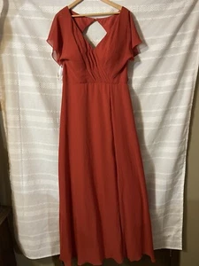 Azazie Rylee Damenkleid für Brautmutter in Terrakotta Größe A14 55,00 - Bild 1 von 5