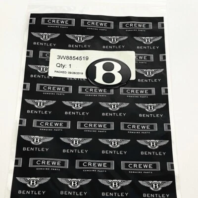 Insignia de parachoques delantero Bentley Continental Flying Spur 2012+ OEM 3W8854519 Foto 1 de 3