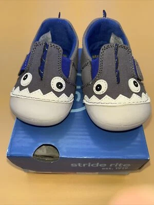 ZAPATILLAS GRIS ATLAS SOFT MOTION STRIDE RITE NIÑO PEQUEÑO 3M.  Nuevo.  BB000409 Foto 1 de 4