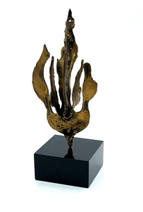 Judith Brown c. 1980 Original Unique Signed Brass Mezuzza - Picture 1 of 7