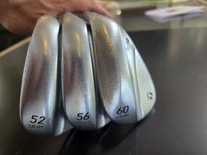 Taylormade MG4 Chrome RH Wedge Set 52 .9 56.12 60.8 Degrees Tour Issue S400 2025 - Picture 1 of 10