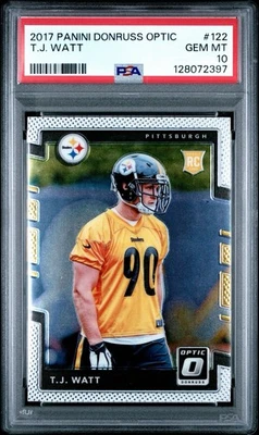 Panini Donruss Optic Rookies TJ 2017 vatios RC #122 PSA 10 GEM MT Foto 1 de 2