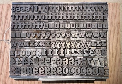 Franklin Gothic 36 point for letterpress printing. - Image 1 of 4