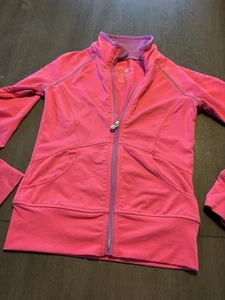 Girls Small Tangerine Kids Pink & Purple Athletic Zip Jacket EUC - Picture 1 of 6