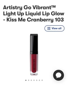 Artistry Go Vibrant™ Light Up Liquid Lip Glow - Kiss Me Cranberry 103 - Picture 1 of 5