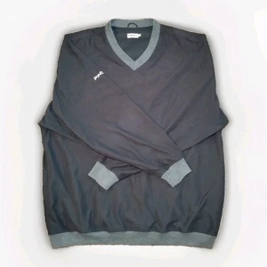Ping Golf Windbreaker Pullover L Men’s Black V-neck. Good condition - Picture 1 of 5