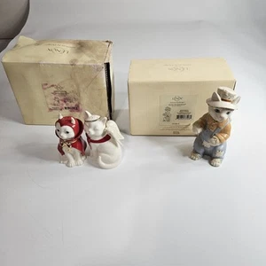 Lenox KITTY SCARECROW/CAT Angel & DEVIL Figurine  - Picture 1 of 3