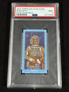 2022 Topps 206 Series 3 Blue Starfield Boba Fett #2 PSA 9 MINT - Picture 1 of 4