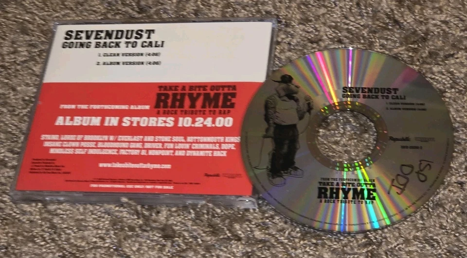 Going Back To Cali Sevendust CD Promo Single, 2000, Republic Records LL COOL J - Image 1 of 1