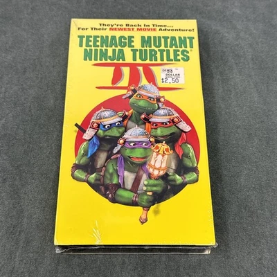 TMNT Teenage Mutant Ninja Turtles III 3 VHS,1993 NEW Factory Sealed Excellent - Image 1 of 4