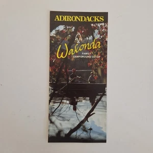 Wakonda Adirondacks New York NY Campground Vintage Reiseprospekt Campingplatz - Bild 1 von 4