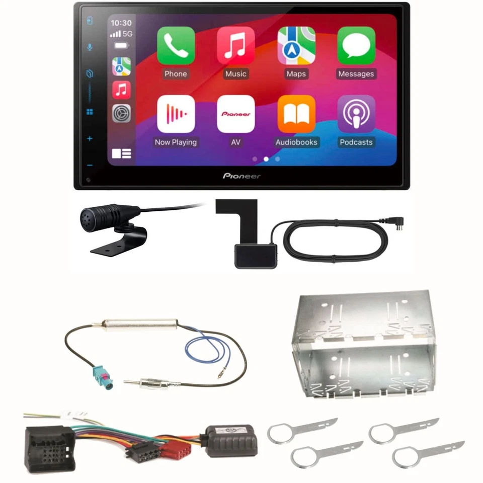 Pioneer SPH-DA77DAB CarPlay Android Auto DAB+ Einbauset für Fox Polo 9N3 - Bild 1 von 1