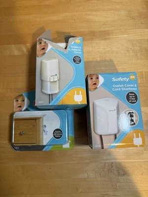 Safety 1st Childproofing Lot Outlet Covers Cord Shortener Furniture Straps - image 1 of 4