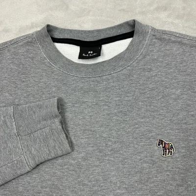 Sudadera Paul Smith Parche Cebra Cuello Redondo Gris Para Hombre Pequeña Foto 1 de 4