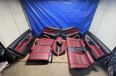 Lexus RC300 RC350 F 2015-2018 interior deportivo rojo asientos con paneles de puerta Foto 1 de 4