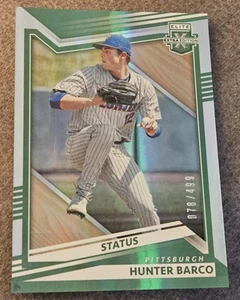 2022 Panini Elite Extra Edition Hunter Patteson Rookie GreenStatus 078/499  - Picture 1 of 2
